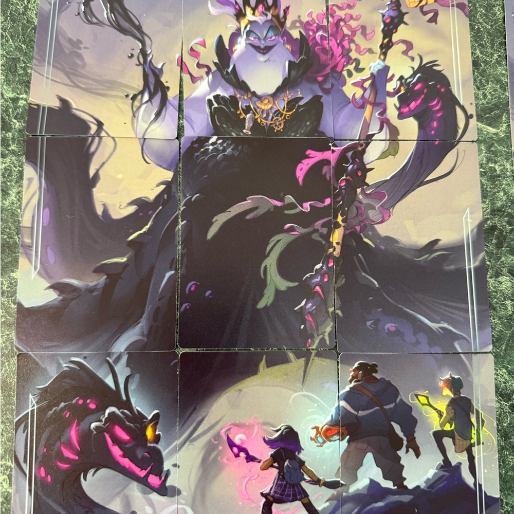 Disney Lorcana Ursula Villains Puzzle Card collection